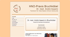 Desktop Screenshot of hno-bruchkoebel.de