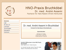 Tablet Screenshot of hno-bruchkoebel.de